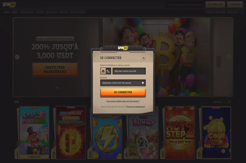SpinBoss casino connexion